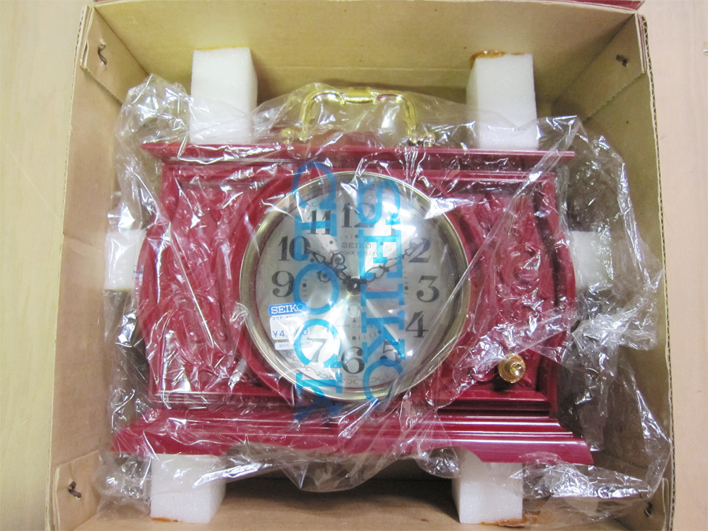 【新品】未使用品! アンティーク SEIKO セイコー コロナ メロディア MUSICAL ALARM CLOCK 置時計 ゼンマイ式