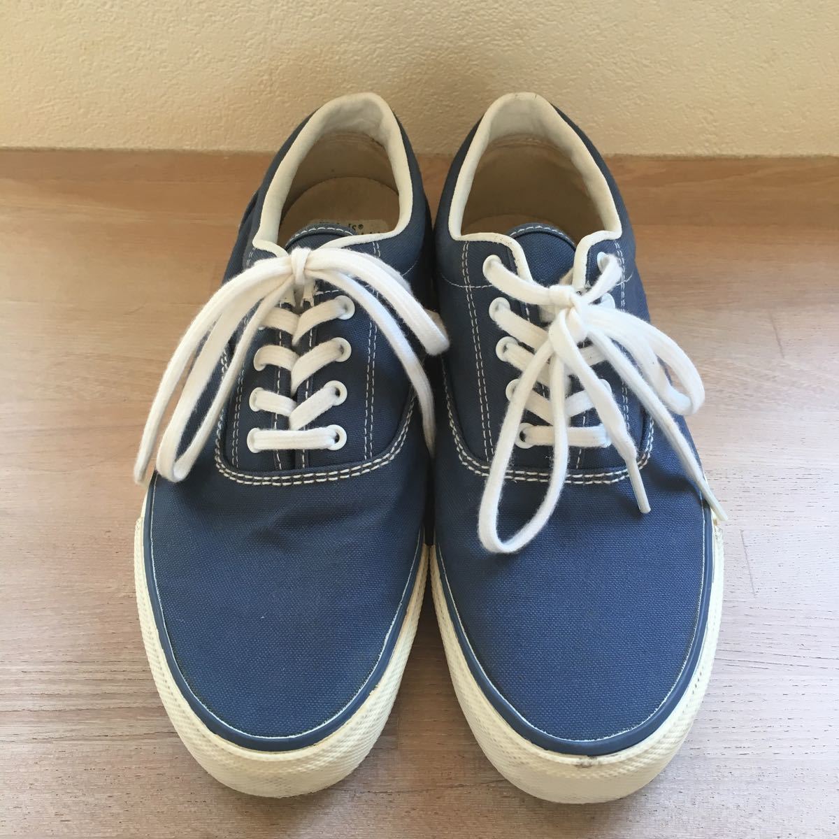 US Keds ケッズ デッキシューズ ボートシューズ キャンバススニーカー 24cm相当 ブルー系 BOAT SHOE keds×