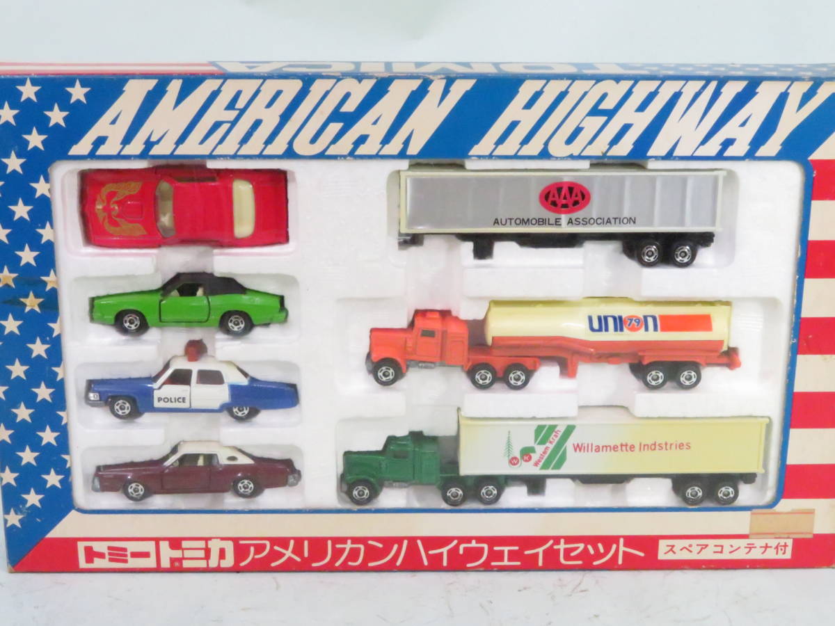 トミカ AMERICAN HIGHWAY アメリカンハイウェイセット ロングトミカも TOMICA 箱傷み 日本製 ヨヨレの落札情報詳細