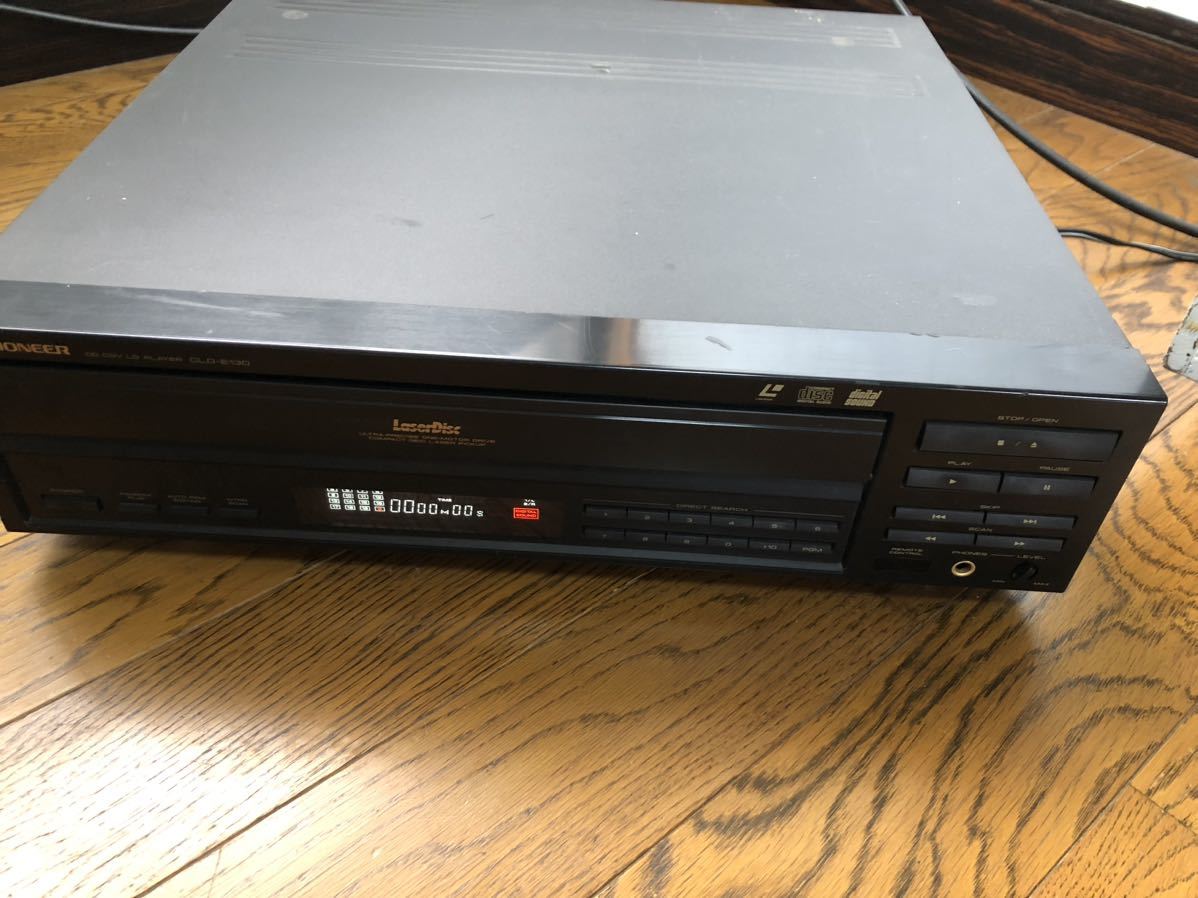 【やや傷や汚れあり】 レトロ PIONEER レーザーディスク プレーヤー パイオニア CD CDV LD PLAYER CLDE130の