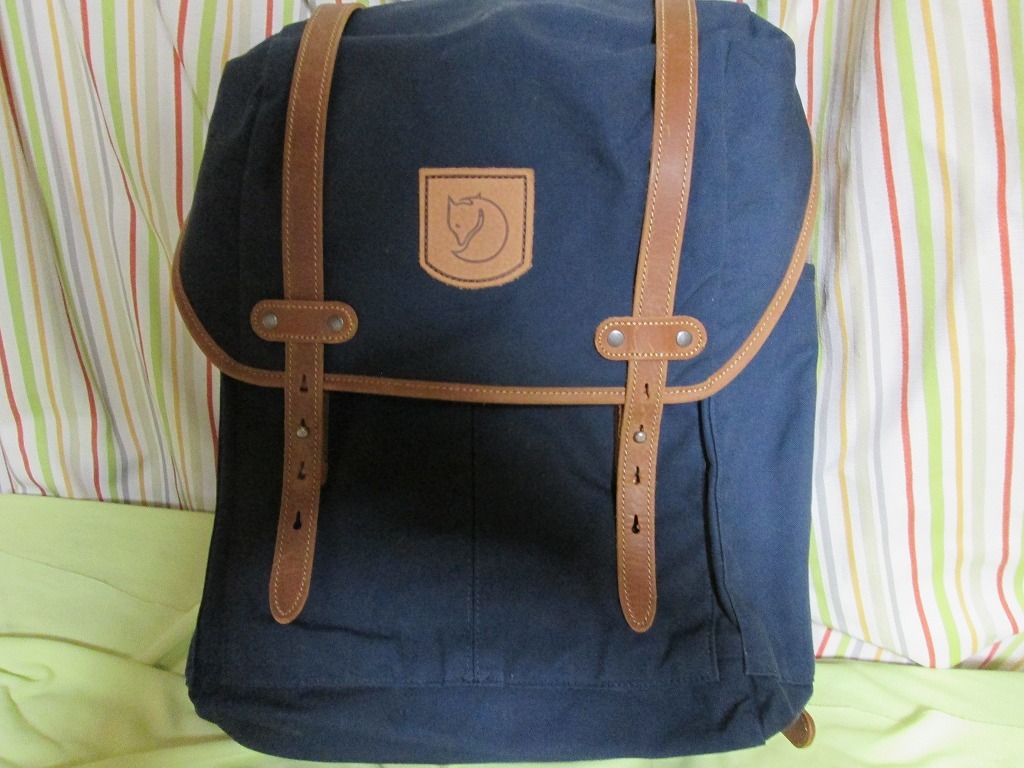 【目立った傷や汚れなし】fjallraven rucksack no.21 Medium フェールラーベン ラックサック ミディアム ブルーの