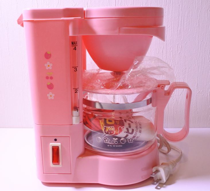【未使用に近い】1円から売り切りスタート… ハローキティ コーヒーメーカー ピンク 美品 sskmtg m 0930の落札情報詳細