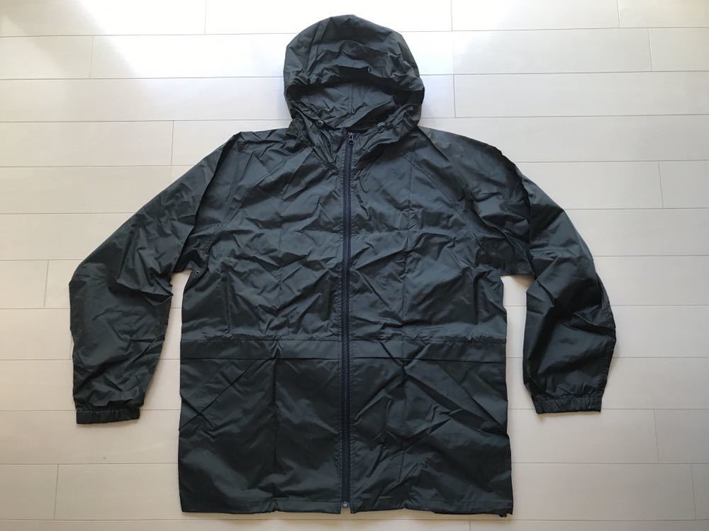 UNIQLO ユニクロ レインウェア レインコート 雨具 雨合羽 ポンチョ ヤッケ グリーン カーキ XLの落札情報詳細 ヤフオク落札価格