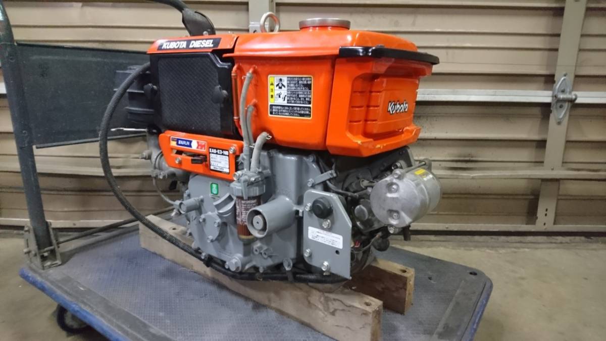 クボタ/KUBOTA ディーゼルエンジン EA8E3NB 最大出力8馬力 可動品 売切り！ 直接引き取り限定の落札情報詳細 ヤフオク