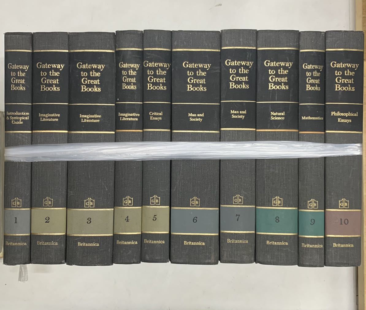 【傷や汚れあり】M05094.洋書まとめセット/Gateway to the Great Books/ブリタニカ/百科事典/ディスプレイ
