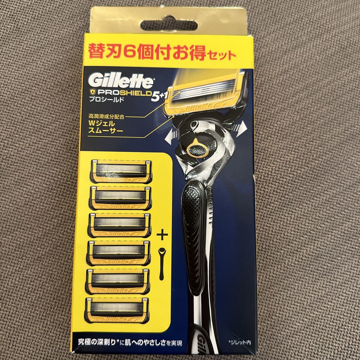 【未使用】ジレット Gillette プロシールド PROSHIELD 5+1 フレックスボール Wジェルスムーサー 替刃6枚付の落札情報詳細