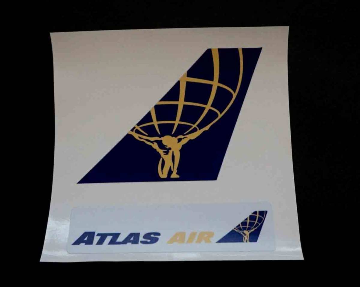【未使用】ギリシア神話 2枚セット アトラス航空Atlas Air アメリカ ニューヨーク 貨物航空 アトラース ステッカー激渋 エアライン