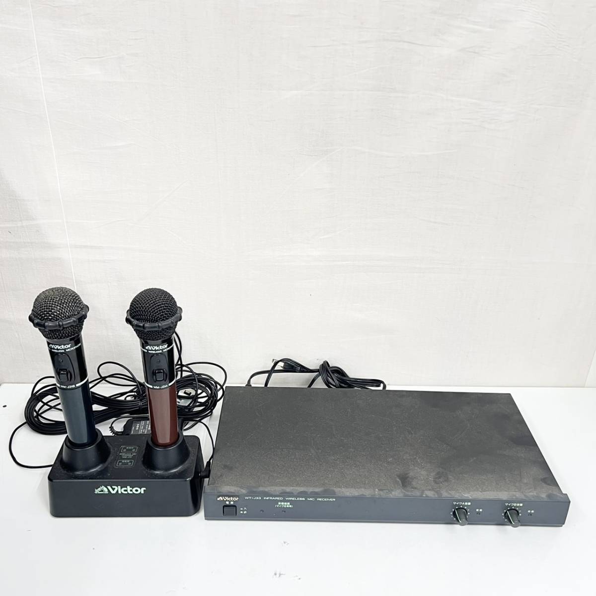 【傷や汚れあり】13402/Victor WTJ33 INFRARED WIRELESS MIC RECEIVER Microphone