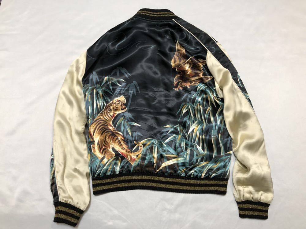 サンローラン パリ SAINT LAURENT PARIS 16SS エディスリマン イーグルタイガースカジャン ジャケット 虎鷹 44 人気