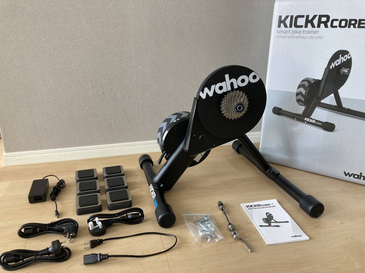 シマノ11sカセットスプロケット付き Wahoo ワフー KICKR CORE SMART BIKE トレーナー バイク キッカー コア