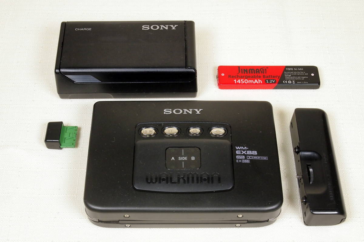 ★【ベルト,ピンチローラーゴム交換＆ガム電池付き】SONY ソニー カセットウォークマン WMEX88 / PCWM1 付属 ★の落札情報