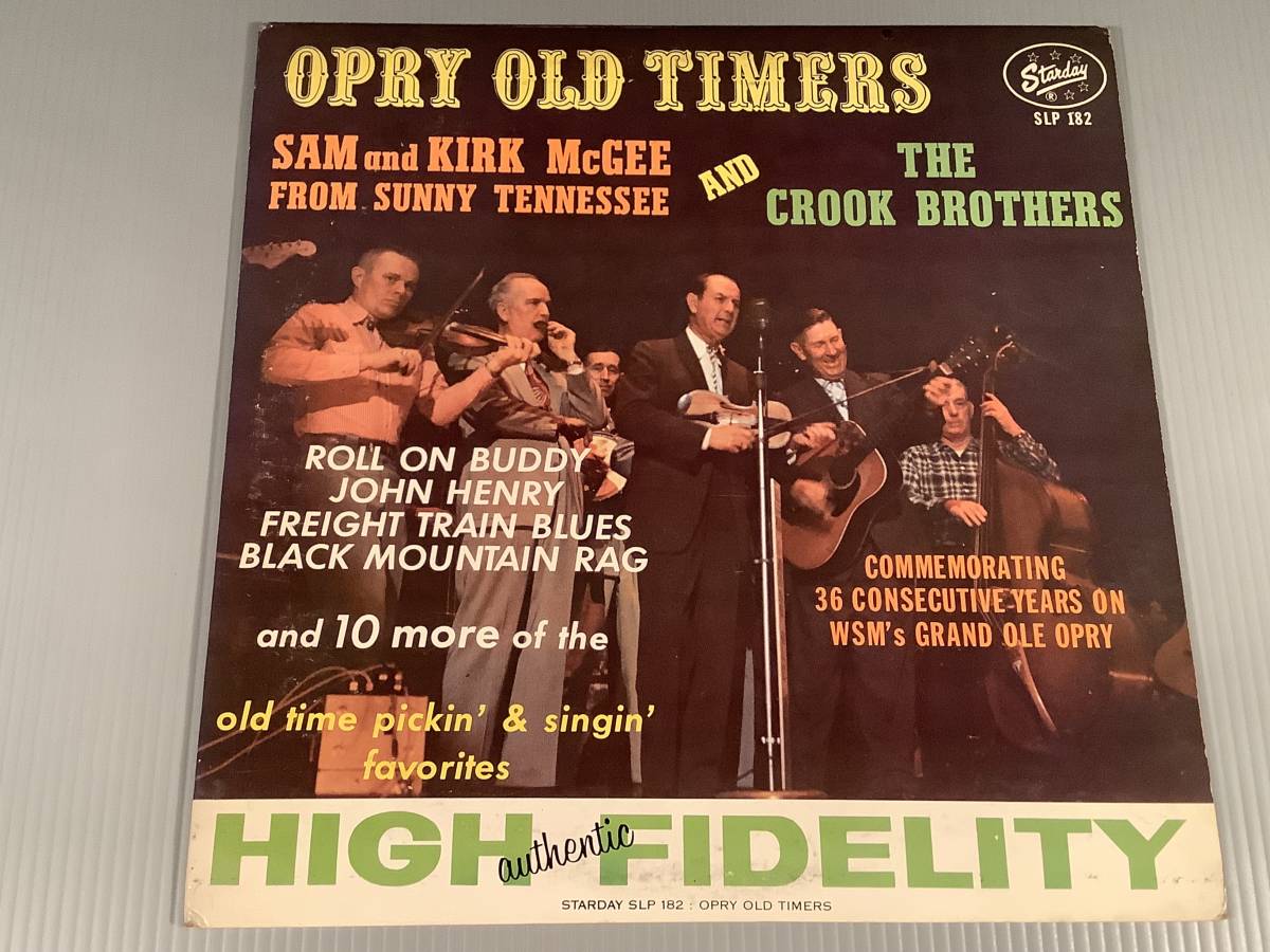 【目立った傷や汚れなし】LP(輸入盤) 『OPRY OLD TIMES』SAM and KIRK McGEE FROM SUNNY