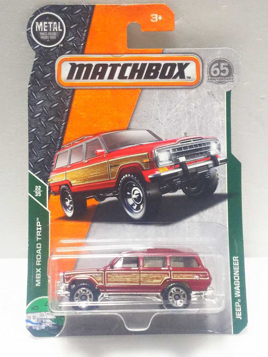【未使用】ジープ ワゴニア/赤/レッド/ウッド調/マッチボックス/Jeep Wagoneer/Red/wood/Matchboxの落札情報詳細