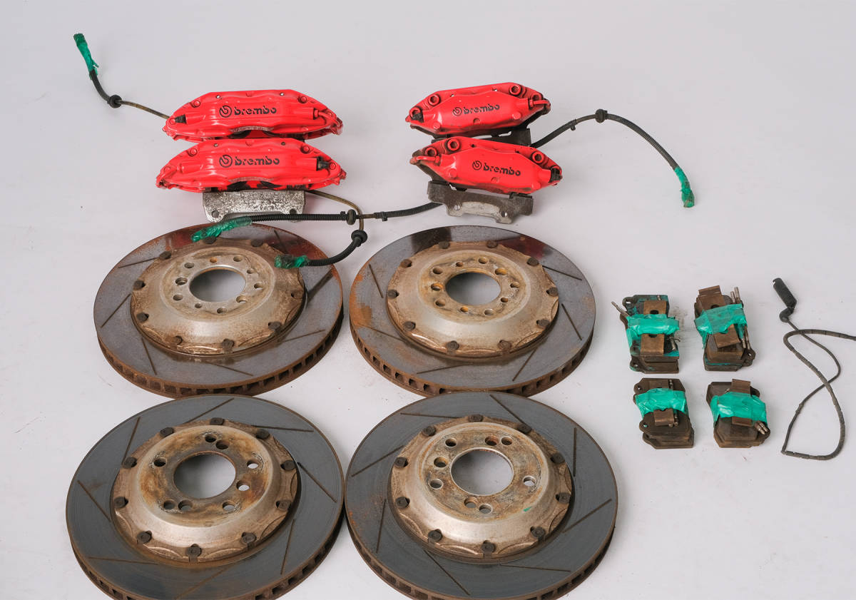 【やや傷や汚れあり】BMW E46 330ci M3用 brembo ブレーキ キャリパー、ローターキット（ブレンボ F50 ブレンボF360