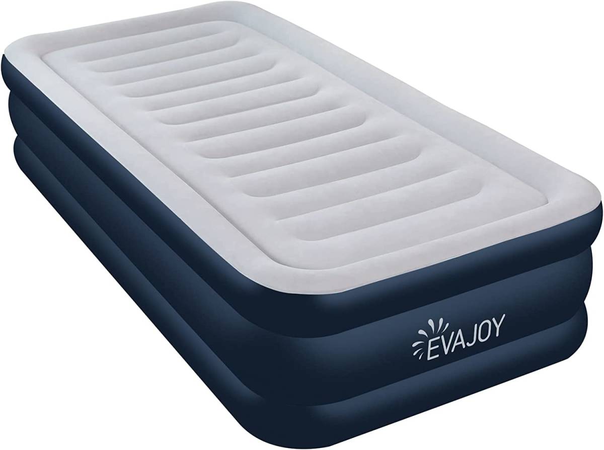 【未使用】エアーベッド シングルサイズ エアーマットレス 電動ポンプ内蔵 極厚 空気ベッド 203x幅99x厚さ46cm 耐荷重300kg