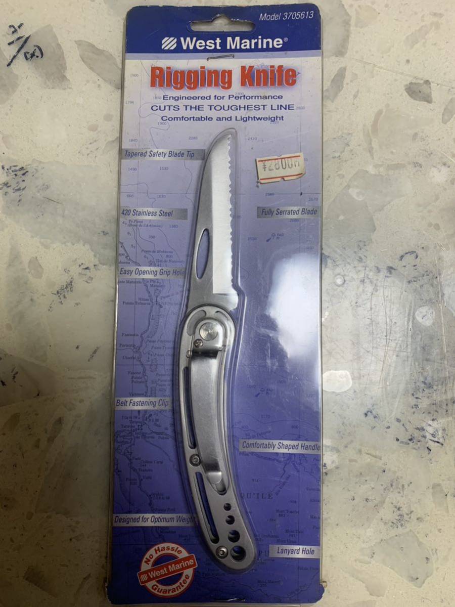 【未使用】West Marine Rigging Knife ナイフ新品 アウトドア キャンプ バーベキュー 釣り フィッシングの落札情報詳細