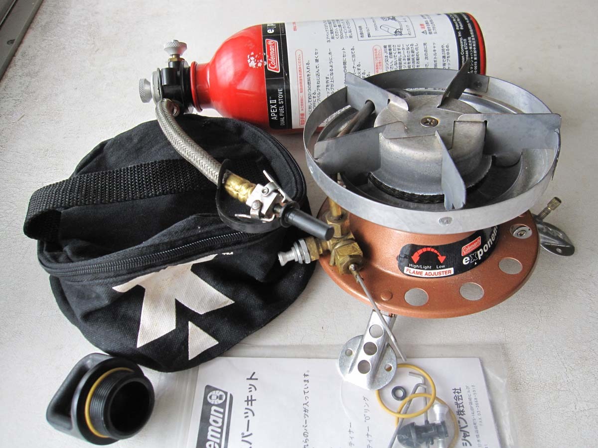【中古】Coleman コールマン exponent APEX II Dual Fuel Stove Model 445A 欠品なしの落札情報