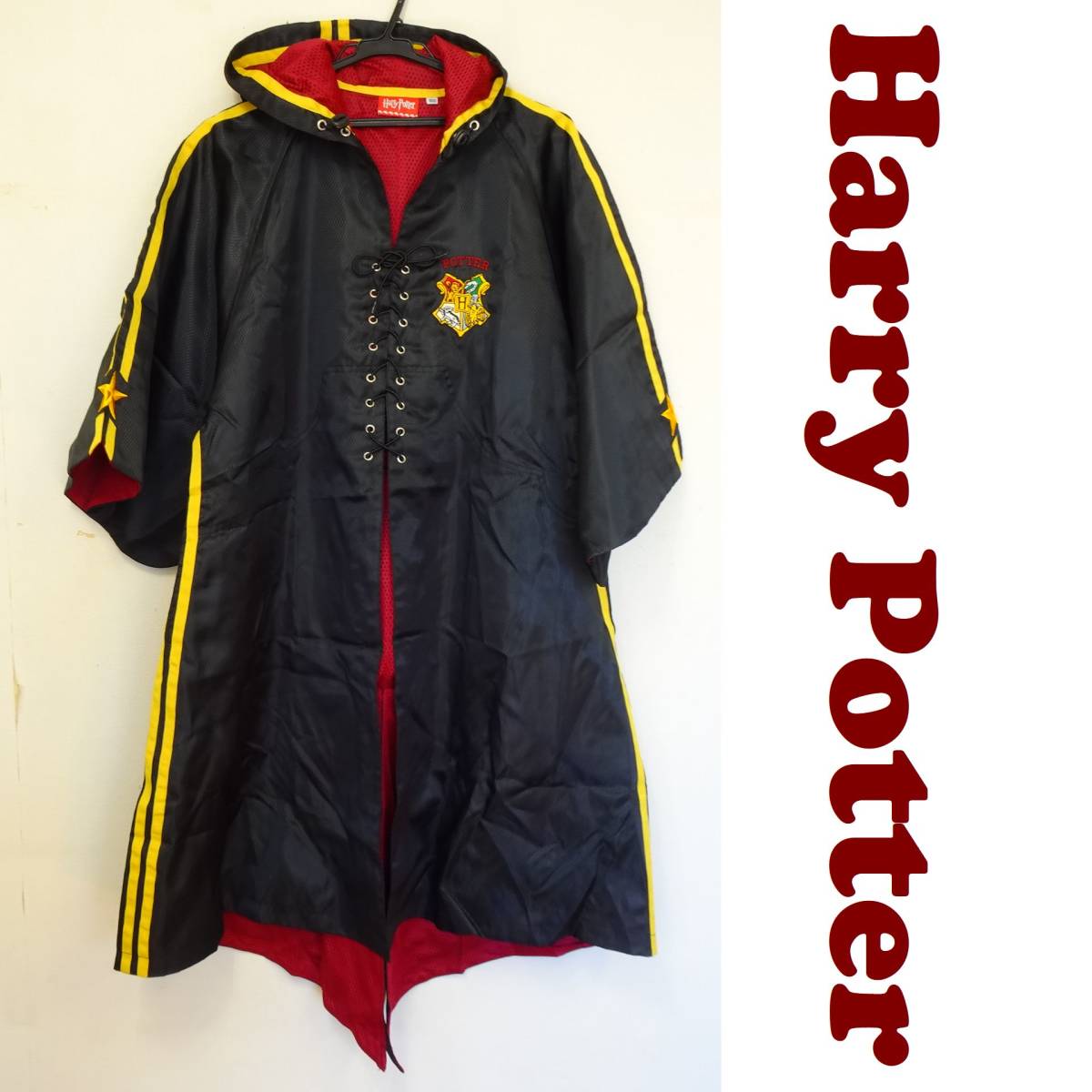 11.15 HARRY POTTER ハリーポッター パーカーコート コスプレ 衣装 仮装 マント ローブ 黒 ブラック 160の落札情報詳細