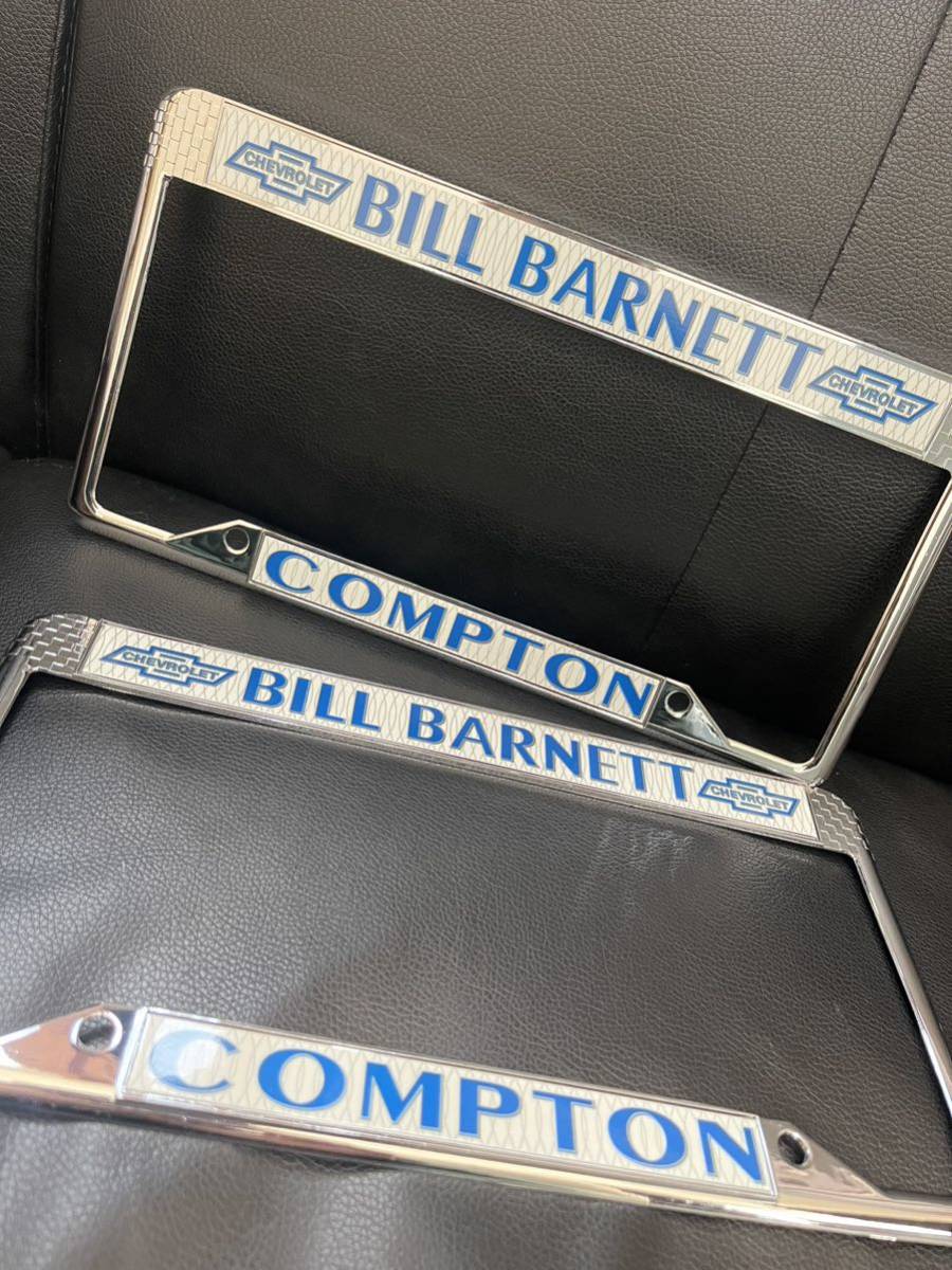 【未使用】BILL COMPTON コンプトンライセンスフレーム インパラ シボレー ローライダー ハイドロ ナンバーフレーム