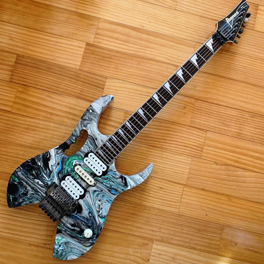【やや傷や汚れあり】IBANEZ アイバニーズ ネック ノンブランド ボディ DIY カスタム ペイント エレキギター モンキーグリップ