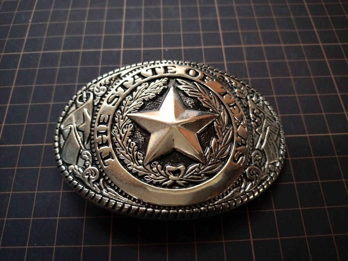 【やや傷や汚れあり】ベルトバックル ザ ステイト オブ テキサス スター ベルト バックル/THE STATE OF TEXAS Star