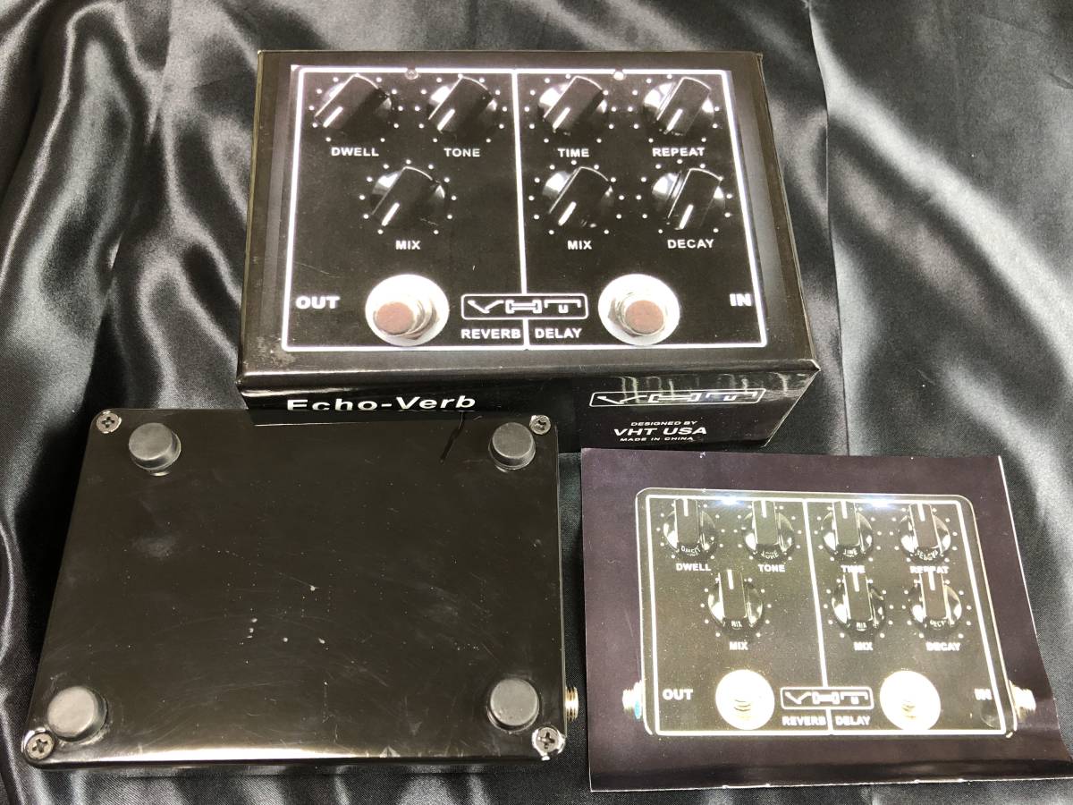 【中古】VHT EchoVerb delay reverb ディレイ リバーブ 2in1ペダル 箱・取扱説明書付属の落札情報詳細