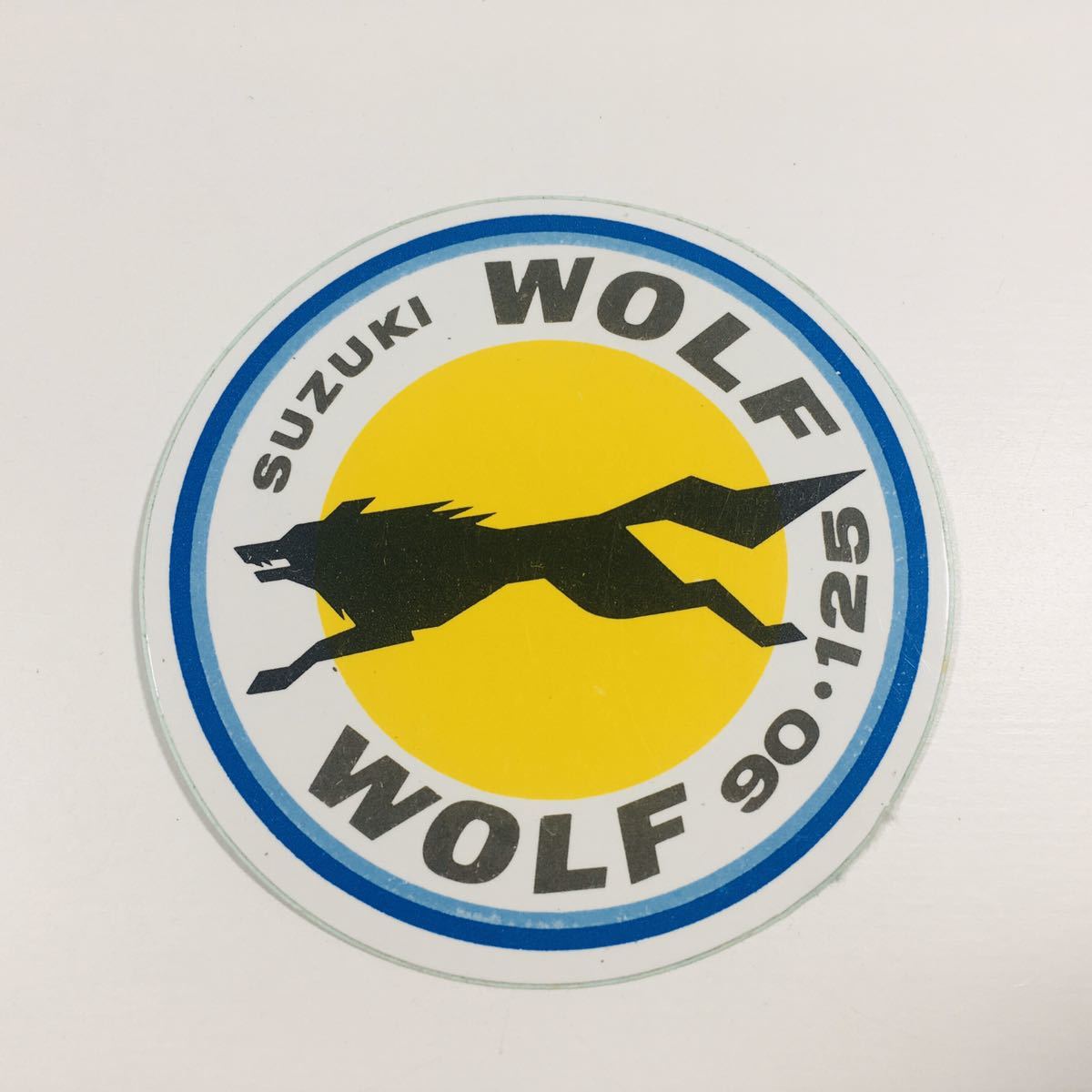 レア 非売品Suzuki wolf スズキ ウルフ 90 125 バイク ステッカー シール 当時物 昭和レトロ 未使用の落札情報詳細