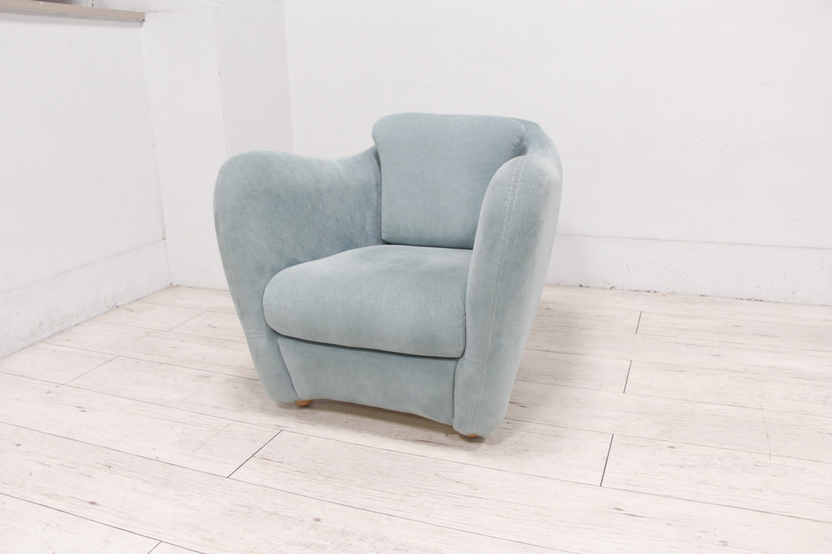 ☆展示品☆IDEE イデー MINI MILLER ARM CHAIR ミニ ミラー アームチェア Blue Gray ブルーグレーの落札情報
