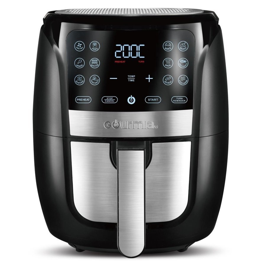 【新品】未使用 Gourmia グルミア エアフライヤー GAF698 デジタル式 レシピブック付き 揚げ物調理 5.7L ブラック /G1