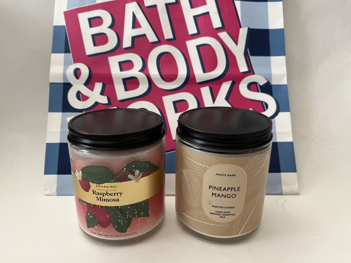 【未使用】3個セット Bath & Body Works バス ＆ ボディワークス 1芯 キャンドル (198gx2種類の香り)の落札情報詳細
