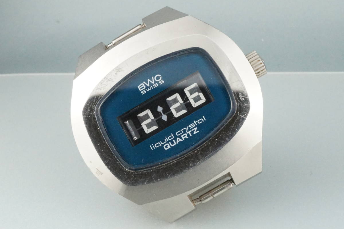 【やや傷や汚れあり】BWC デジタルウォッチ スイス製 クォーツ エレクトロニック 腕時計 DIGITAL QUARTTZ