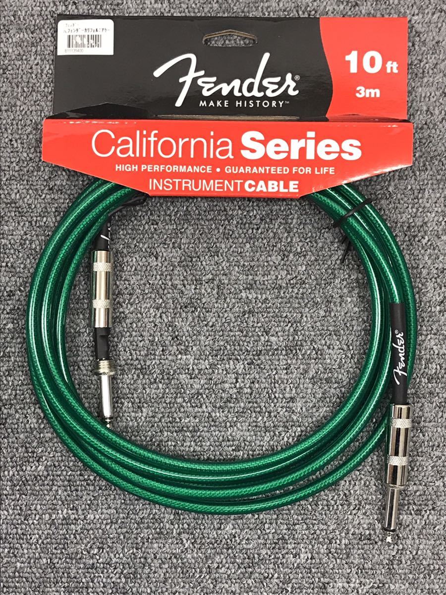【やや傷や汚れあり】 【売り切り】FENDER フェンダー エレキギターケーブル California Series INSTRUMENT