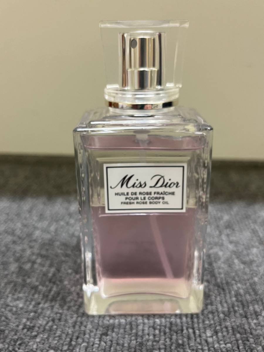 【目立った傷や汚れなし】【JV1722】Dior ディオール Miss Dior ミスディオール ボディオイル 100ml フランス 容量