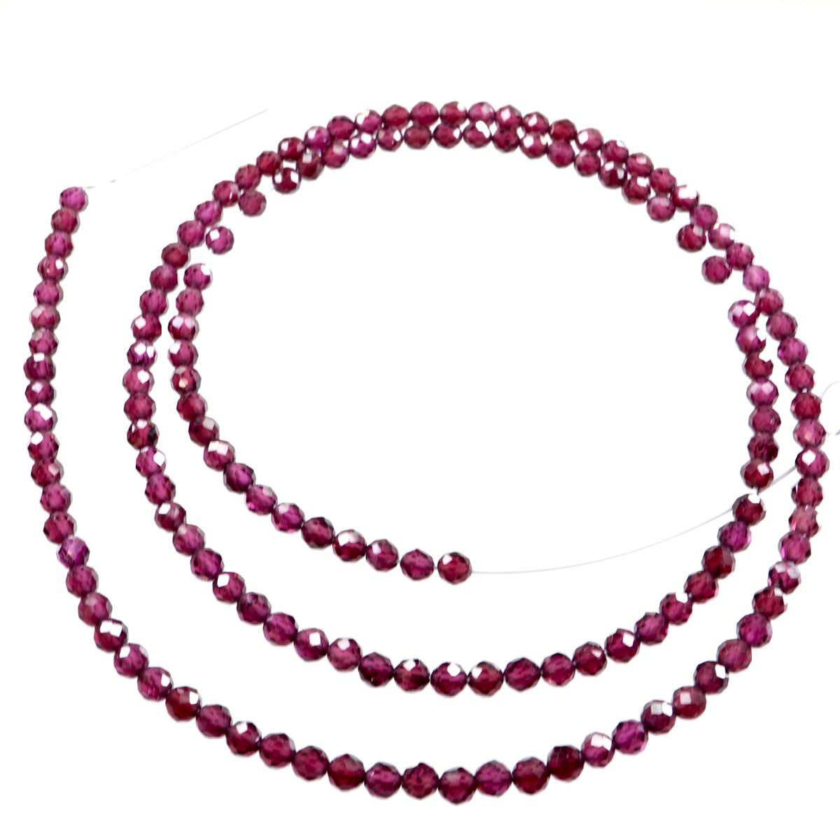 【未使用】t077 天然石 ビーズ ロードライトガーネット ラウンドカット 1連 レッドの落札情報詳細 ヤフオク落札価格検索 オークフリー