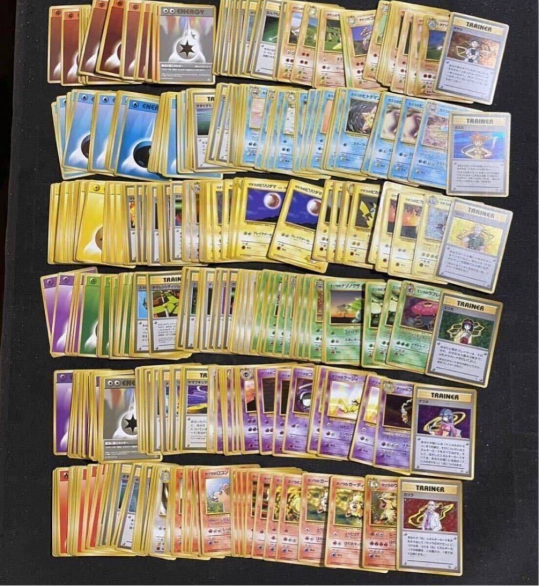 【傷や汚れあり】ポケモンカード 旧裏面 約384枚 ジムリーダー デッキ構築済みセット まとめ売り 旧裏 Pokemon Cardの落札情報