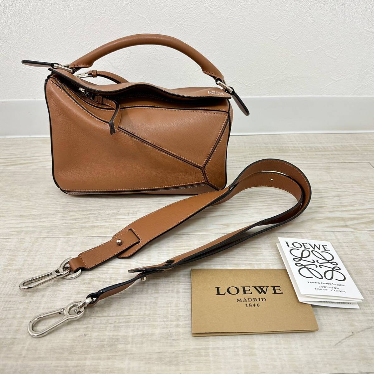 【やや傷や汚れあり】国内正規 LOEWE ロエベ PUZZLE BAG SMALL 051510 MADE IN SPAIN パズル バッグ