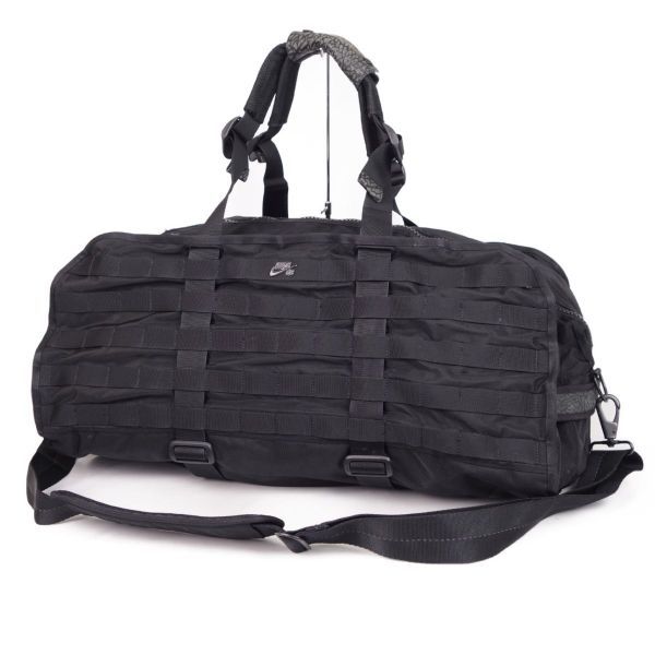 ナイキエスビー NIKE SB ナイロンキャンバス ダッフルバッグ ボストンバッグ ショルダー メンズ ブラック ba04ml