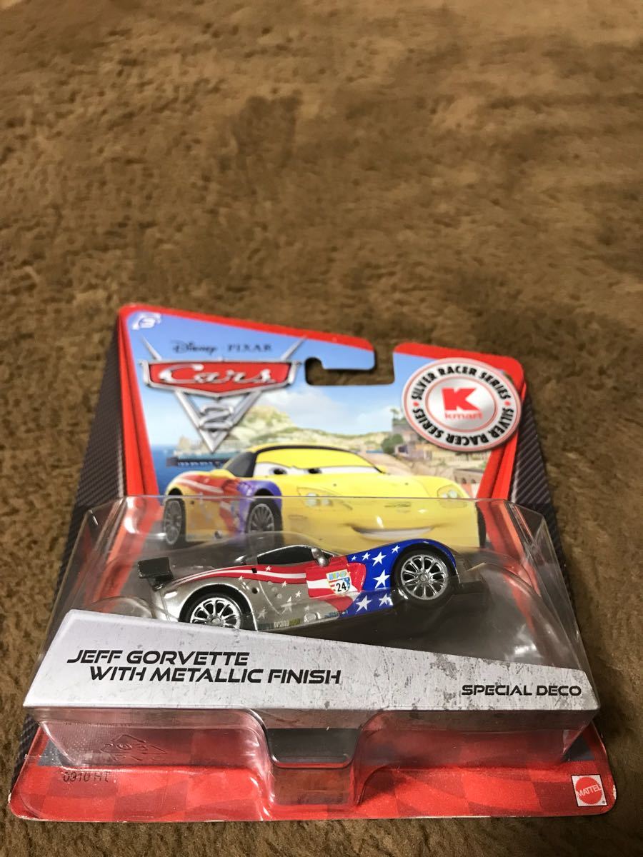 マテル カーズJEFF GORVETTE SILVER RACER series ジェフ ゴルベット メタリック フィニッシュ ミニカー