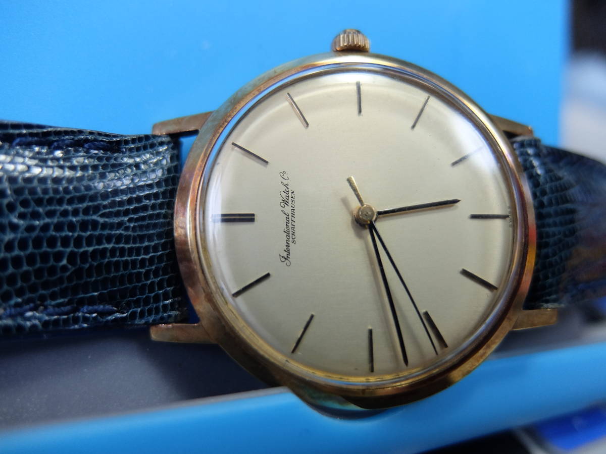 IWC 旧ロゴ K18 金無垢 アンティーク インターナショナル ウォッチ カンパニー 手巻き 勉強あるのみ！ 機械式時計を腕にの落札情報詳細