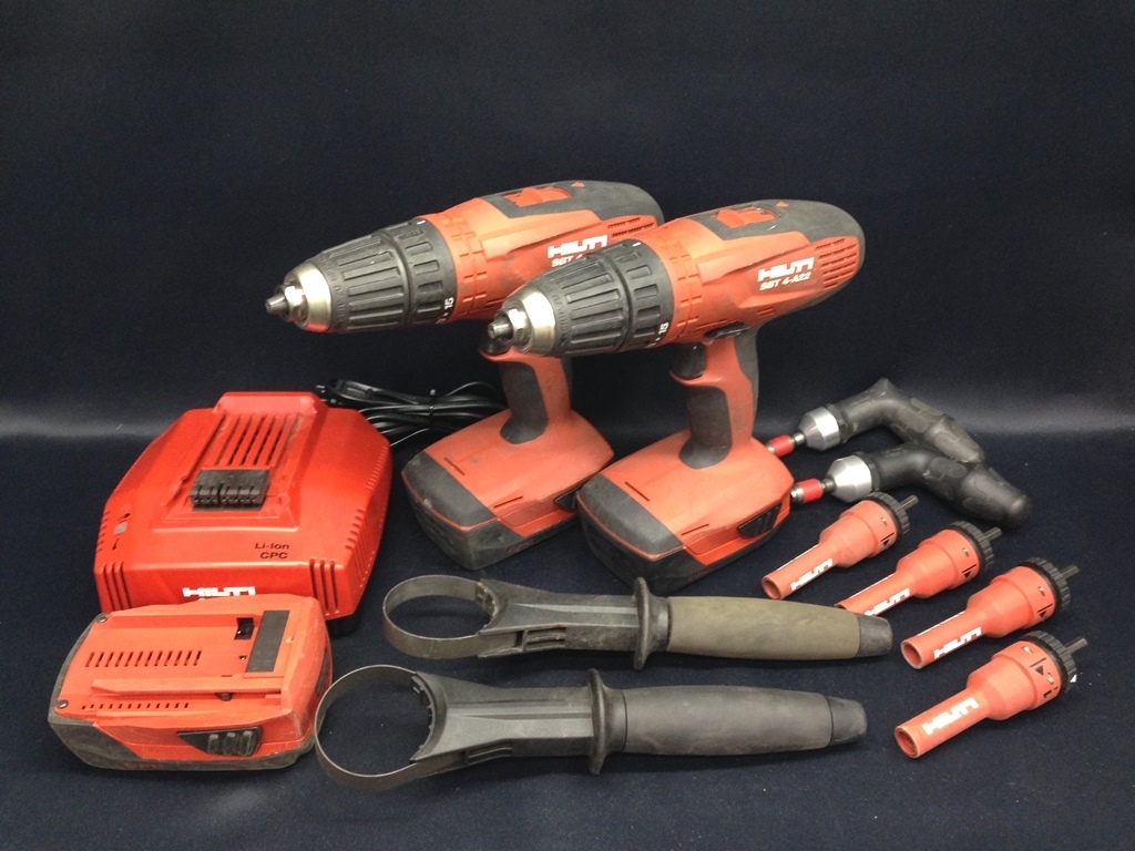 職人必見 ヒルティ HILTI SBT 4A22 メタル スクリュードライバー 21.6V バッテリー3個 本体2台 付属品＆バッグ有り