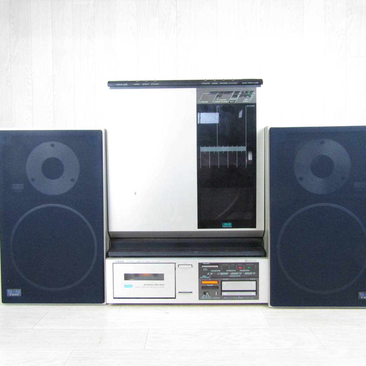 QB1730【名機 オーディオ機器】トリオ 3点セット レコードプレーヤー カセットデッキ スピーカー TRIO S-9 P- 9 X-9