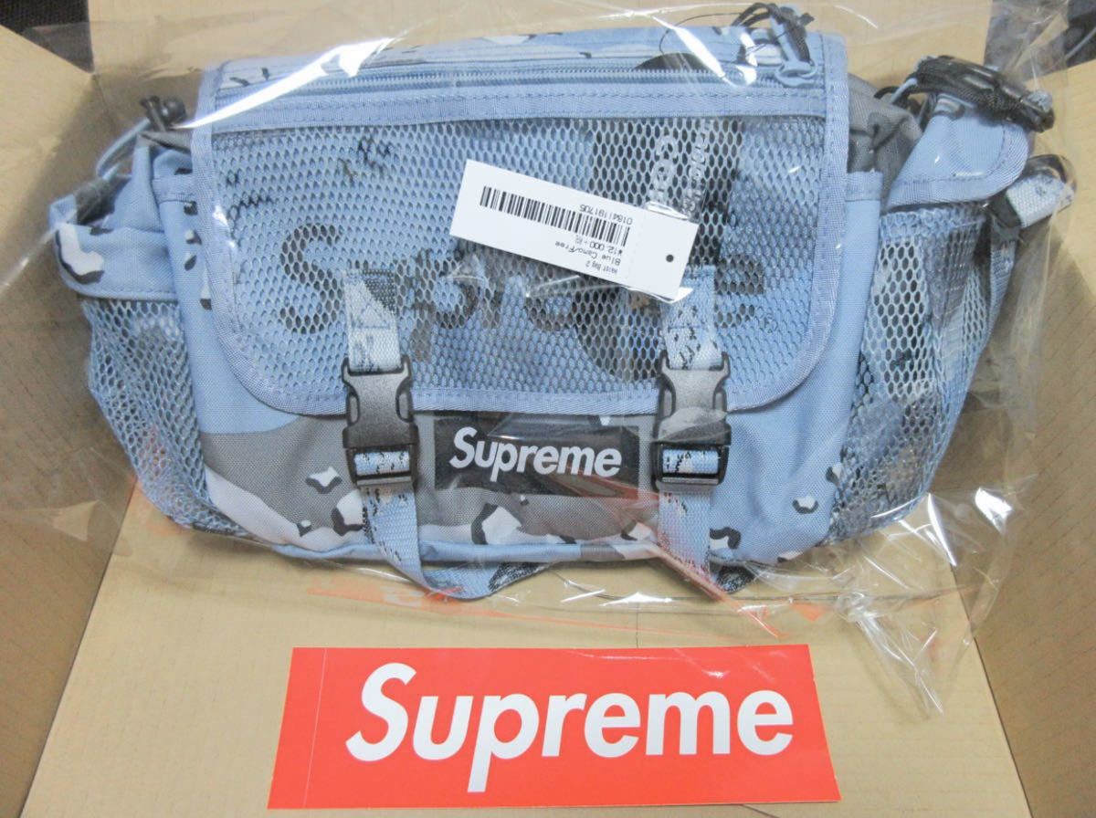 【バッグ】 Supreme supreme 20ss waist bag blue camoの通販 by