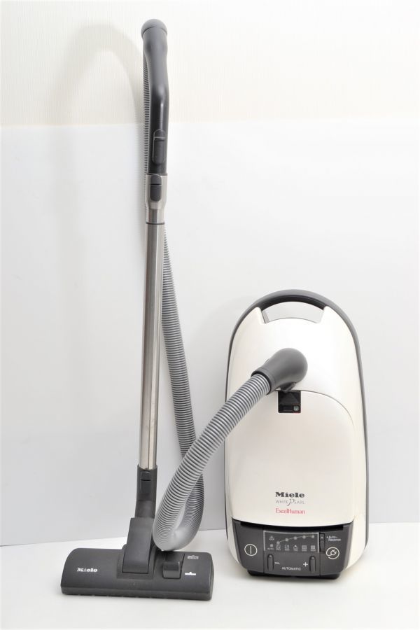 【中古】P081R71Z//Miele ミーレ 掃除機 S444i white pearl ホワイト / 説明書 紙パック フィルター付きの