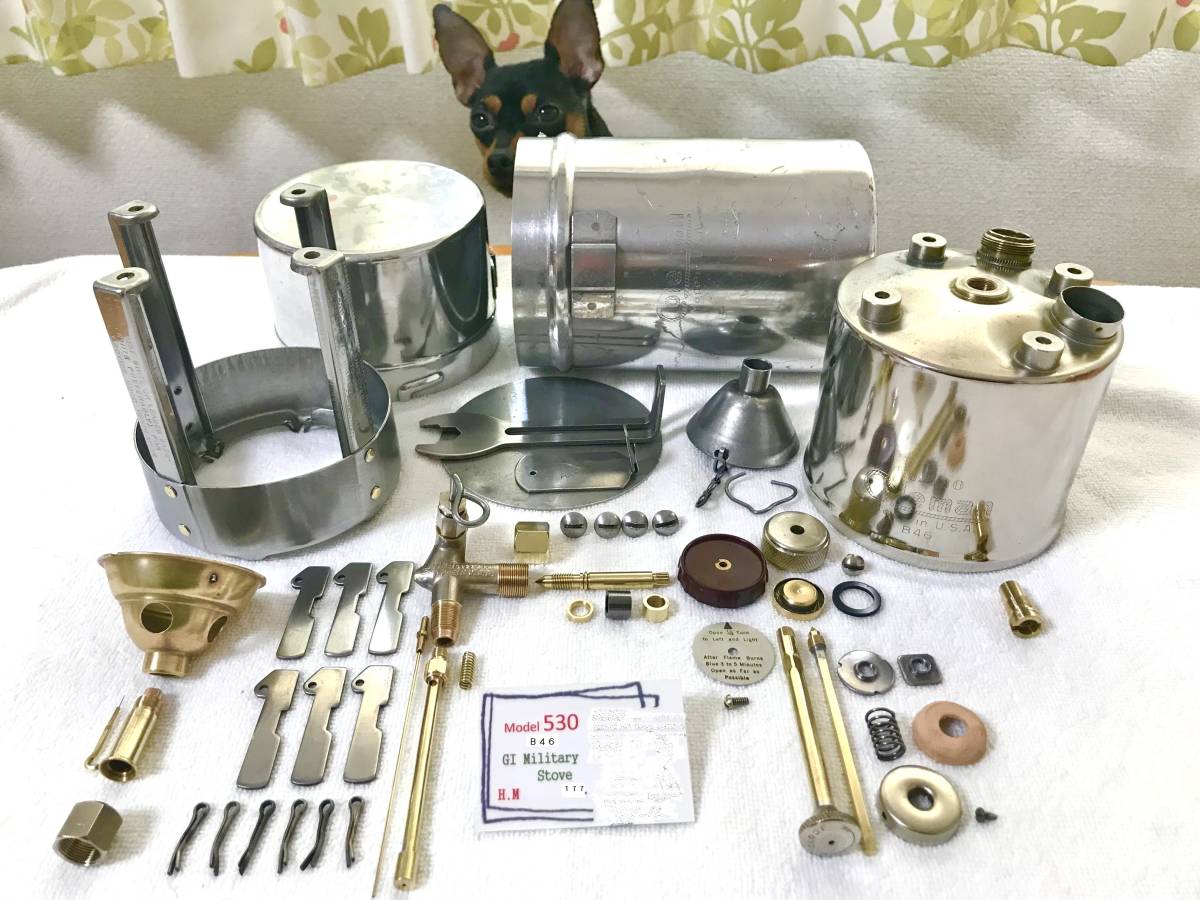 【Coleman】530 B46 GI Military Stove(民生品) 付属品付き[整備・消耗パーツ交換・燃焼テスト済] 関連