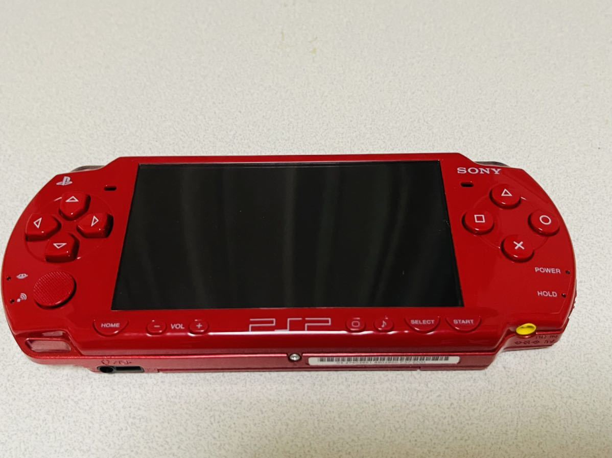 【やや傷や汚れあり】中古 SONY PSP2000 プレイステーションポータブル ソニー 赤 本体のみの落札情報詳細 ヤフオク落札価格