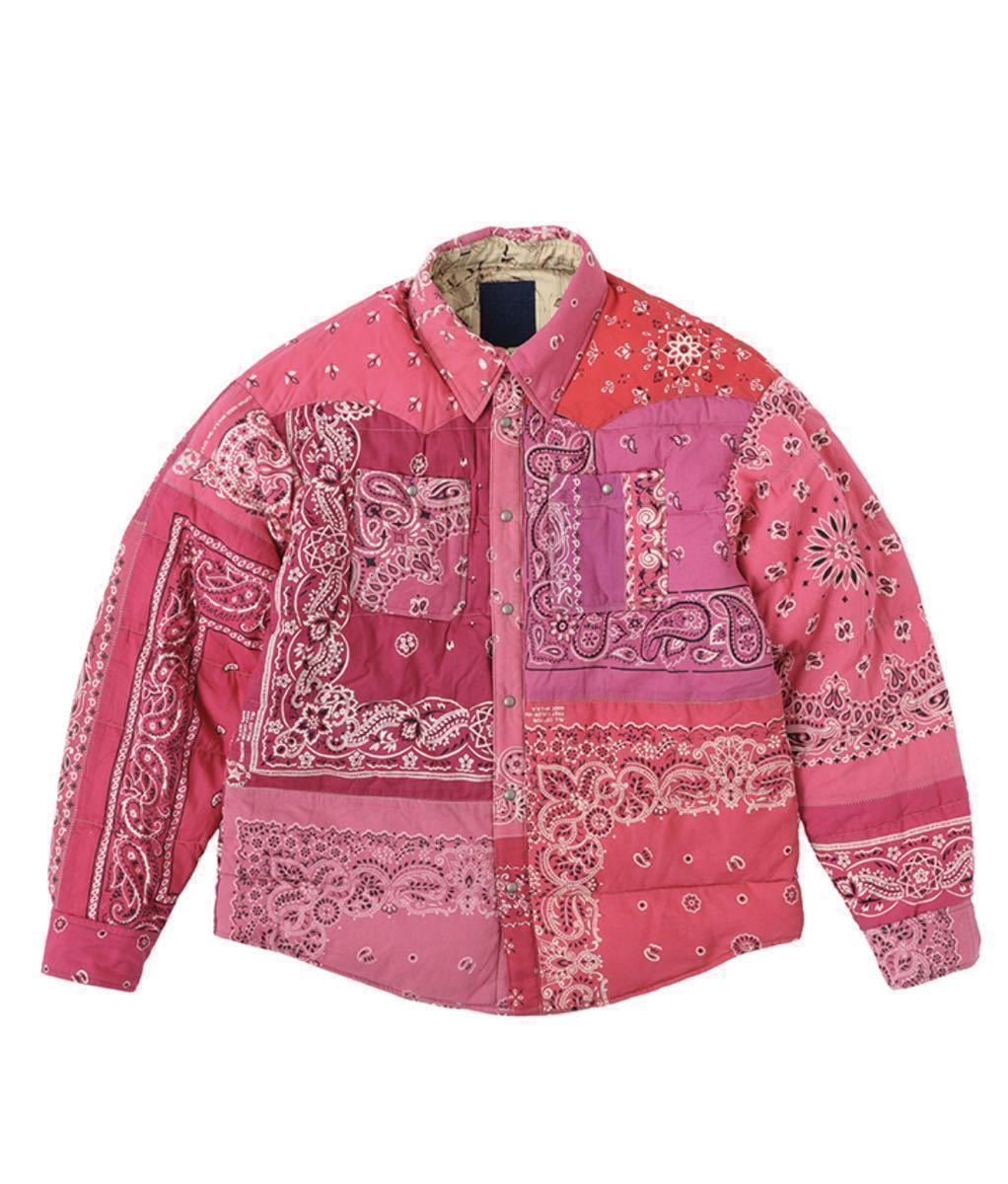 【未使用】visvim 2022 ICT KERCHIEF DOWN JKT PINK size2 送料無料 新品未使用品 //22AW