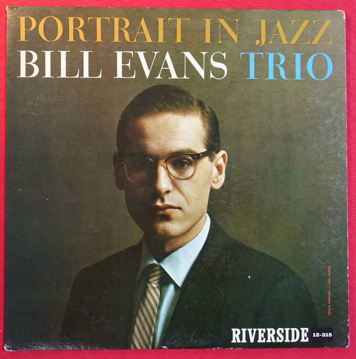 【やや傷や汚れあり】極美! US RIVERSIDE RLP 12315 完全オリジナル Portrait in Jazz / Bill