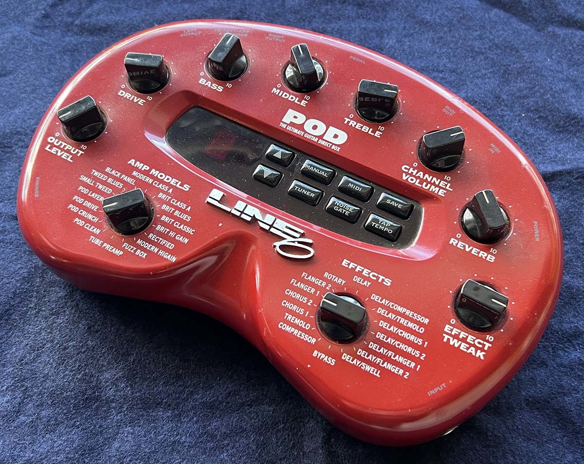 【傷や汚れあり】 LINE6 POD THE ULTIMATE GUITAR DIRECT BOX アンプシュミレーター 初期型 ライン6の