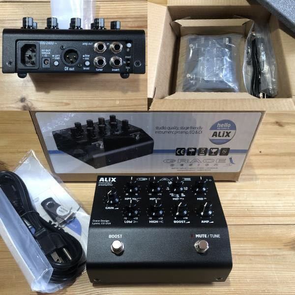 【未使用】新品 Grace Design ALiX BLACK Instrument Preamp プリアンプ ベース ウッドベース