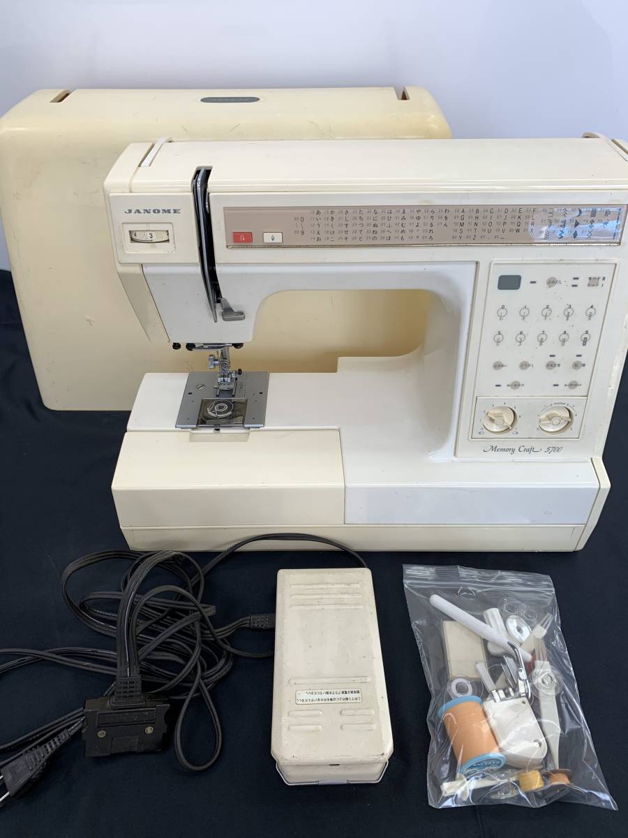 USED ジャノメミシン メモリークラフト 5700 附属品あり〇fy の落札情報詳細 ヤフオク落札価格情報 オークフリー
